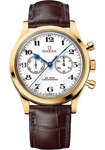 Omega Specialities Olympic Official Timekeeper Limited Edition of 188 Watch - 39 mm Yellow Gold Case - Brown Leather Strap - 522.53.39.50.04.002 - Luxury Time NYC
