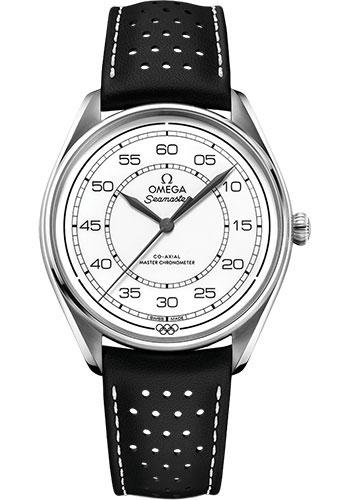 Omega Specialities Olympic Official Timekeeper Limited Edition Set - 39.5 mm Steel Case - White Dial - Black Micro-Perforated Leather Strap Limited Edition of 100 - 522.32.40.20.04.003 - Luxury Time NYC