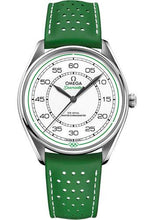 Load image into Gallery viewer, Omega Specialities Olympic Official Timekeeper Limited Edition Set - 39.5 mm Steel Case - White Dial - Green Micro-Perforated Leather Strap Limited Edition of 100 - 522.32.40.20.04.005 - Luxury Time NYC