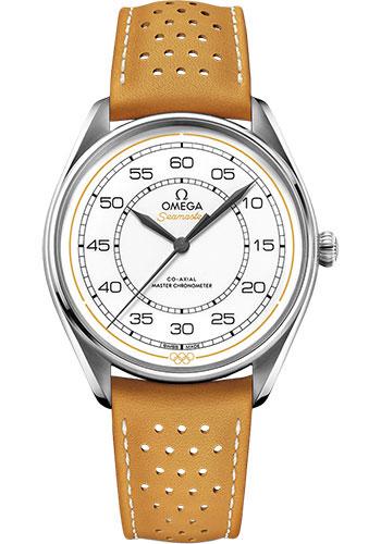 Omega Specialities Olympic Official Timekeeper Limited Edition Set - 39.5 mm Steel Case - White Dial - Yellow Micro-Perforated Leather Strap Limited Edition of 100 - 522.32.40.20.04.002 - Luxury Time NYC