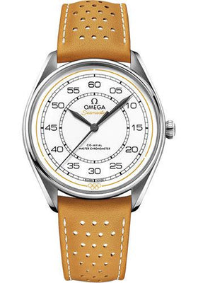 Omega Specialities Olympic Official Timekeeper Limited Edition Set - 39.5 mm Steel Case - White Dial - Yellow Micro-Perforated Leather Strap Limited Edition of 100 - 522.32.40.20.04.002 - Luxury Time NYC