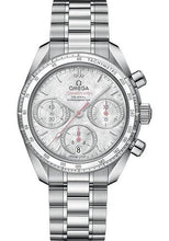 Load image into Gallery viewer, Omega Speedmaster 38 Co-Axial Chronograph Watch - 38 mm Steel Case - Mother-Of-Pearl Diamond Dial - 324.30.38.50.55.001 - Luxury Time NYC