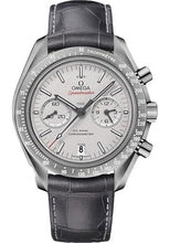 Load image into Gallery viewer, Omega Speedmaster Moonwatch Co-Axial Chronograph Grey Side of the Moon Watch - 44.25 mm Grey Ceramic Case - Platinum Dial - Leather Strap - 311.93.44.51.99.002 - Luxury Time NYC