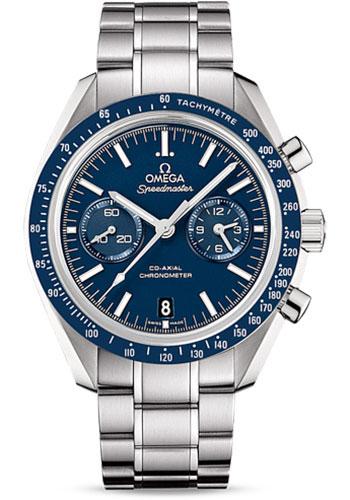 Omega Speedmaster Moonwatch Co-Axial Chronograph Watch - 44.25 mm Steel Case - Blue Tachymeter Bezel - Blue Dial - 311.90.44.51.03.001 - Luxury Time NYC