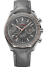 Load image into Gallery viewer, Omega Speedmaster Moonwatch Omega Co-Axial Chronograph Grey Side of the Moon Meteorite Watch - 44.25 mm Grey Ceramic Case - Senda Gold Bezel - Meteorite Dial - Grey Leather Strap - 311.63.44.51.99.002 - Luxury Time NYC