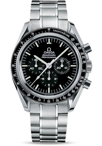 Omega Speedmaster Moonwatch Professional Watch - 42 mm Steel Case - Tachymeter Bezel - Black Dial - Extra Nato And Velcro Strap - 311.30.42.30.01.005 - Luxury Time NYC