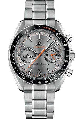 Omega Speedmaster Racing Co-Axial Master Chronograph Watch - 44.25 mm Steel Case - Black Ceramic Bezel - Sun Brushed Grey Dial - 329.30.44.51.06.001 - Luxury Time NYC