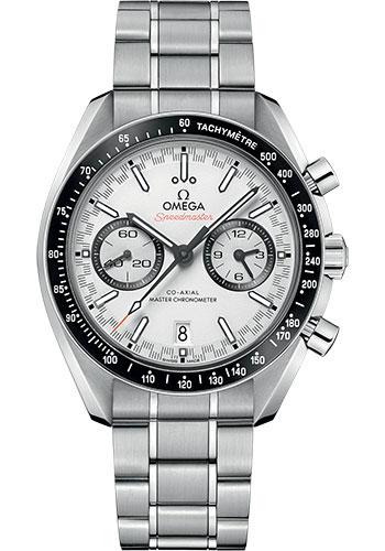 Omega Speedmaster Racing Co-Axial Master Chronograph Watch - 44.25 mm Steel Case - Black Ceramic Bezel - White Dial - 329.30.44.51.04.001 - Luxury Time NYC