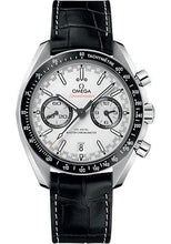 Load image into Gallery viewer, Omega Speedmaster Racing Co-Axial Master Chronograph Watch - 44.25 mm Steel Case - Black Ceramic Bezel - White Dial - Black Leather Strap - 329.33.44.51.04.001 - Luxury Time NYC