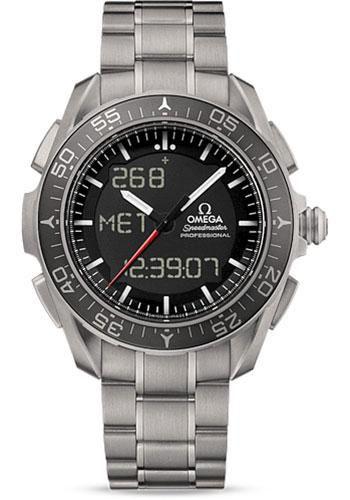 Omega Speedmaster Skywalker X-33 Chronograph 45 mm Watch - 45 mm Titanium Case - Black Ceramic Bezel - Black Dial - 318.90.45.79.01.001 - Luxury Time NYC