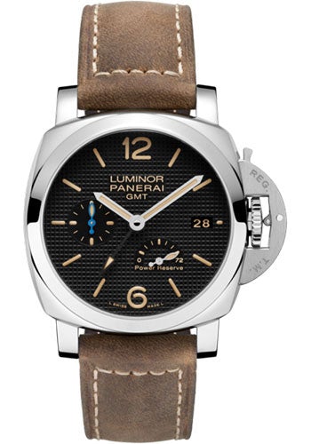 Panerai Luminor 1950 3 Days GMT Power Reserve Automatic Acciaio Watch - PAM01537 - Luxury Time NYC