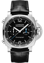 Load image into Gallery viewer, Panerai Luminor Chrono - 44mm Brushed Steel Case - Black Dial - PAM01109 - Luxury Time NYC