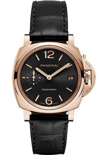 Panerai Luminor Due - 38mm - Polished Goldtech - Black Sun-Brushed Dial - PAM01029 - Luxury Time NYC