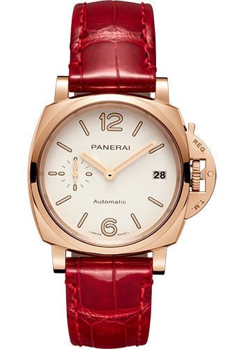 Panerai Luminor Due - 38mm - Polished Goldtech - White Dial - PAM01045 - Luxury Time NYC