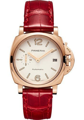 Panerai Luminor Due - 38mm - Polished Goldtech - White Dial - PAM01045 - Luxury Time NYC