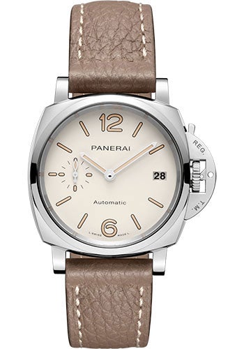 Panerai Luminor Due - 38mm - Polished Steel - White Dial - PAM01043 - Luxury Time NYC