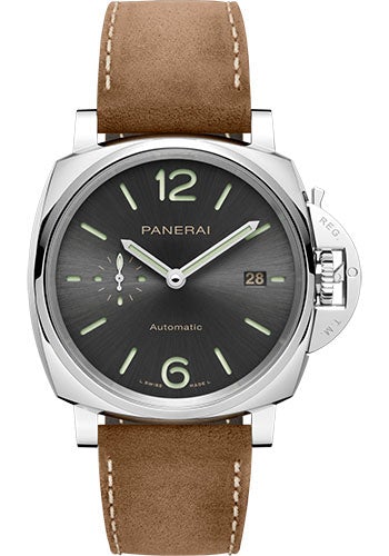Panerai Luminor Due - 42mm - Polished Steel - Sun-Brushed Anthracite Dial - PAM00904 - Luxury Time NYC