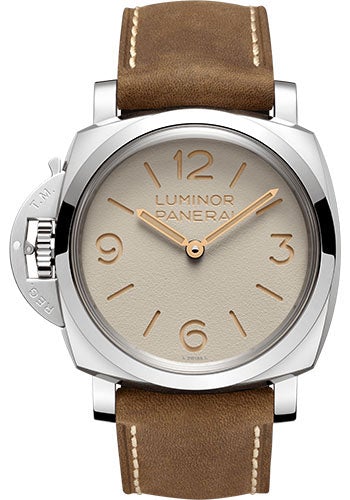 Panerai Luminor Left-Handed - 47mm - Brushed Steel - PAM01075 - Luxury Time NYC