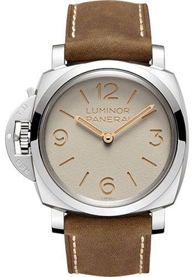 Panerai Luminor Left-Handed - 47mm - Brushed Steel - PAM01075 - Luxury Time NYC