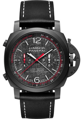 Panerai Luminor Luna Rossa Chrono Flyback - 44mm - Black Ceramic - PAM01037 - Luxury Time NYC