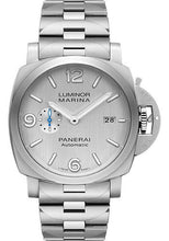Load image into Gallery viewer, Panerai Luminor Marina - 44mm - Brushed Steel - Silver Vertical Brushed Dial - PAM00978 - Luxury Time NYC