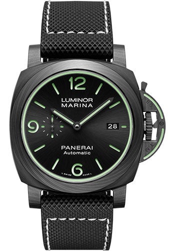 Panerai Luminor Marina Carbotech™ - 44mm - Carbotech - Black Sun-Brushed Dial - PAM01118 - Luxury Time NYC