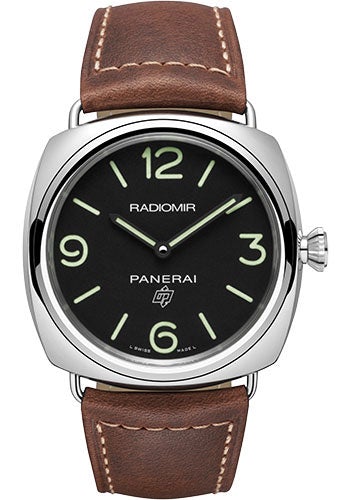 Panerai Radiomir Base Logo - 45mm - Polished Steel - PAM00753 - Luxury Time NYC