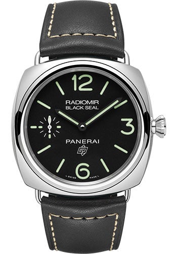 Panerai Radiomir Black Seal Logo - 45mm - Polished Steel - PAM00754 - Luxury Time NYC