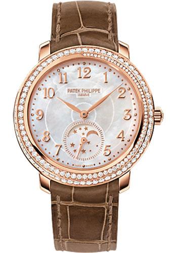 Patek Philippe 33.3mm Ladies Complications Watch White Dial 4968R - Luxury Time NYC INC