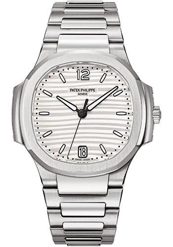 Patek Philippe 35.2mm Ladies' Automatic Nautilus Watch Opaline Dial 7118/1A - Luxury Time NYC INC