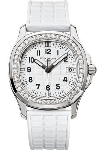 Patek Philippe 35.6mm Aquanaut Luce Glitter White Watch White Dial 5067A - Luxury Time NYC INC