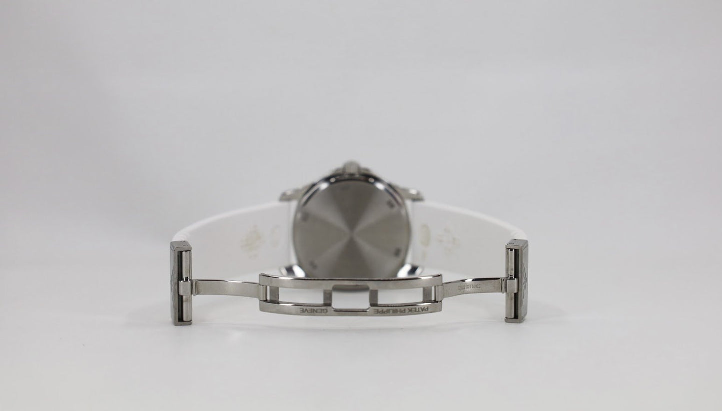 Patek Philippe 35.6mm Aquanaut Luce Glitter White Watch White Dial 5067A - Luxury Time NYC INC