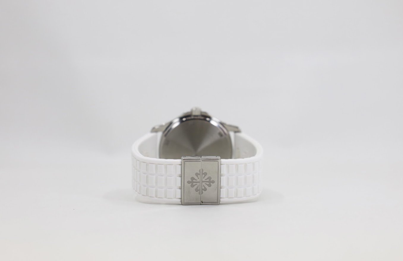 Patek Philippe 35.6mm Aquanaut Luce Glitter White Watch White Dial 5067A - Luxury Time NYC INC