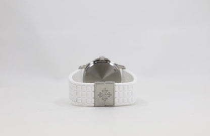 Patek Philippe 35.6mm Aquanaut Luce Glitter White Watch White Dial 5067A - Luxury Time NYC INC