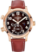 Load image into Gallery viewer, Patek Philippe 37.5mm Complications Calatrava Pilot Travel Time - 37.5mm - Rose Gold - Brown Sunburst Dial Brown Dial 7234R - Luxury Time NYC INC