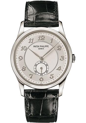 Patek Philippe 37mm Calatrava Watch Gray Dial 5196P - Luxury Time NYC INC