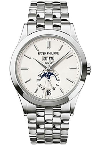 Patek Philippe 38.5mm Annual Calendar Complicated Watch Opaline Dial 5396/1G - Luxury Time NYC INC