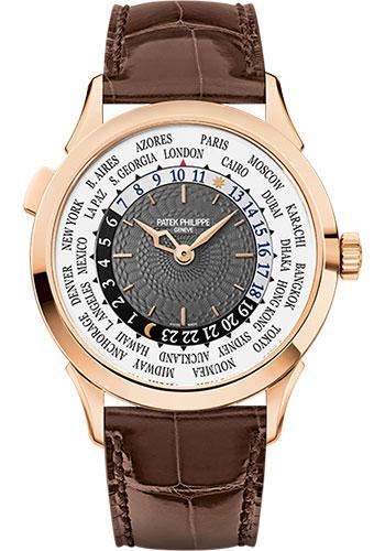 Patek Philippe 38.5mm World Time Complicated Watch Gray Dial 5230R - Luxury Time NYC INC