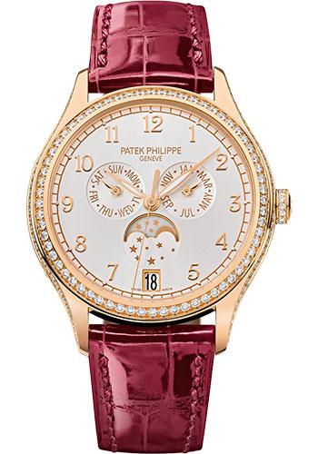 Patek Philippe 38mm Ladies Annual Calendar Complications Watch Sunbrust Dial 4947R - Luxury Time NYC INC