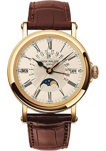 Patek Philippe 38mm Perpetual Calendar Moonphase Grand Complication Watch C Dial 5159J - Luxury Time NYC INC