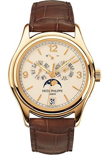 Patek Philippe 39mm Annual Calendar Compicated Watch Cream Dial 5146J - Luxury Time NYC INC
