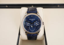 Load image into Gallery viewer, Patek Philippe 39mm Men Grand Complications Perpetual Calender Moonphase Watch Blue Dial 5327G - Luxury Time NYC