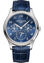 Load image into Gallery viewer, Patek Philippe 39mm Men Grand Complications Perpetual Calender Moonphase Watch Blue Dial 5327G - Luxury Time NYC INC