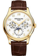 Load image into Gallery viewer, Patek Philippe 39mm Men Grand Complications Perpetual Calender Moonphase Watch Ivory Dial 5327J - Luxury Time NYC INC