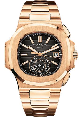 Patek Philippe 40.5mm Men Nautilus Watch Black Dial 5980/1R - Luxury Time NYC INC