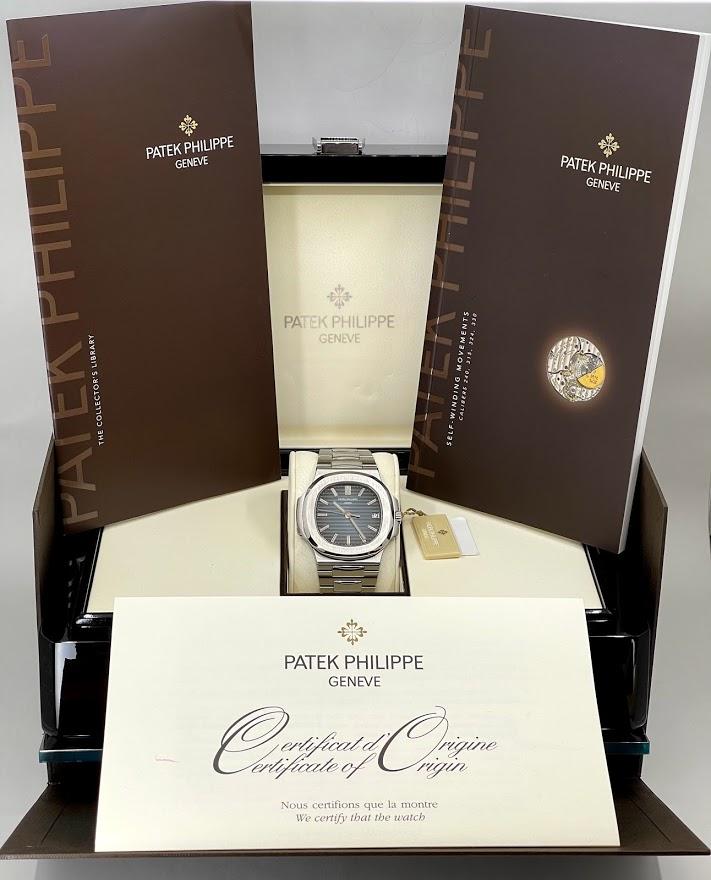 Patek Philippe 40mm Nautilus Watch Blue Dial 5711/1A - Luxury Time NYC INC