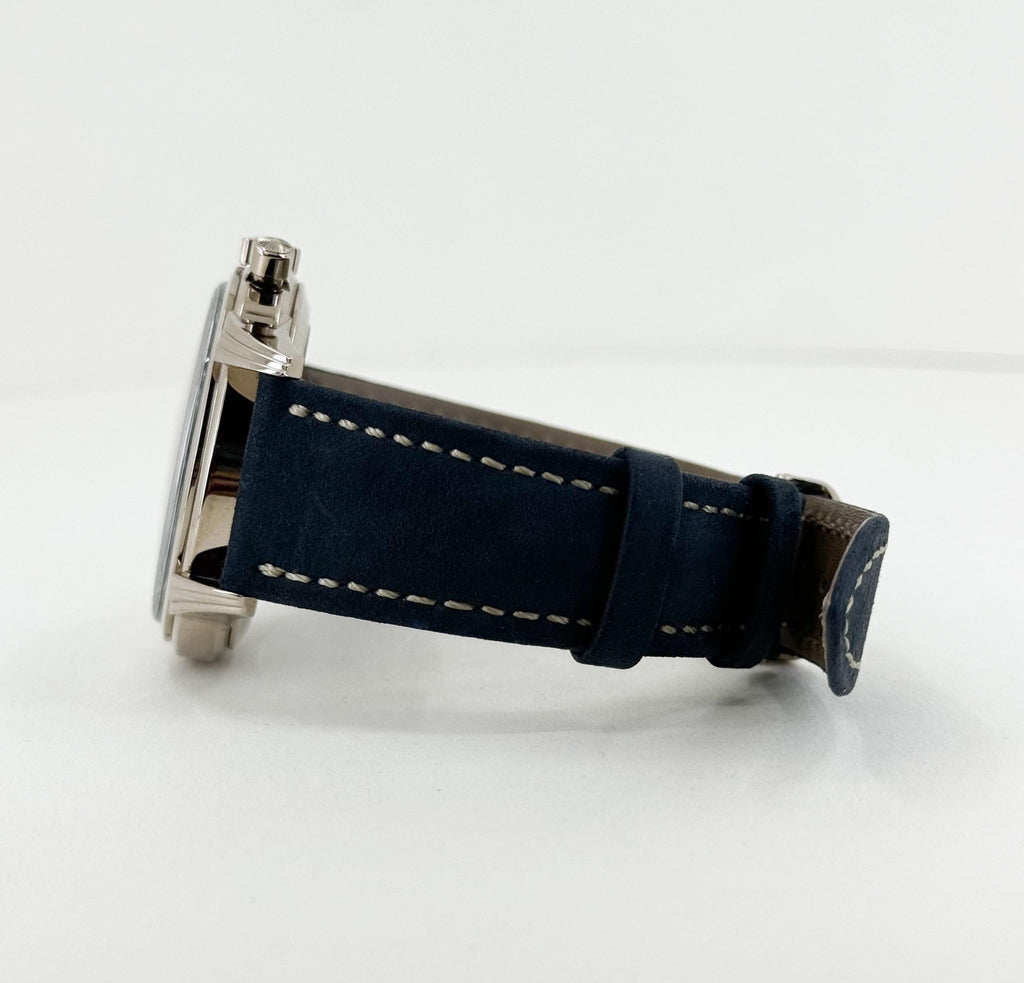Patek Philippe 41mm Complication Watch - Blue Dial - Blue Calfskin Strap - 5172G-001 - Luxury Time NYC
