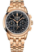 Load image into Gallery viewer, Patek Philippe 41mm Grand Complications Chronograph Perpetual Calendar - Rose Gold - Ebony Black Sunburst Dial Black Dial 5270/1R - Luxury Time NYC INC