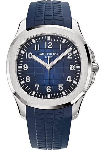 Patek Philippe 42.2mm Men's Aquanaut Watch Blue Dial 5168G - Luxury Time NYC INC