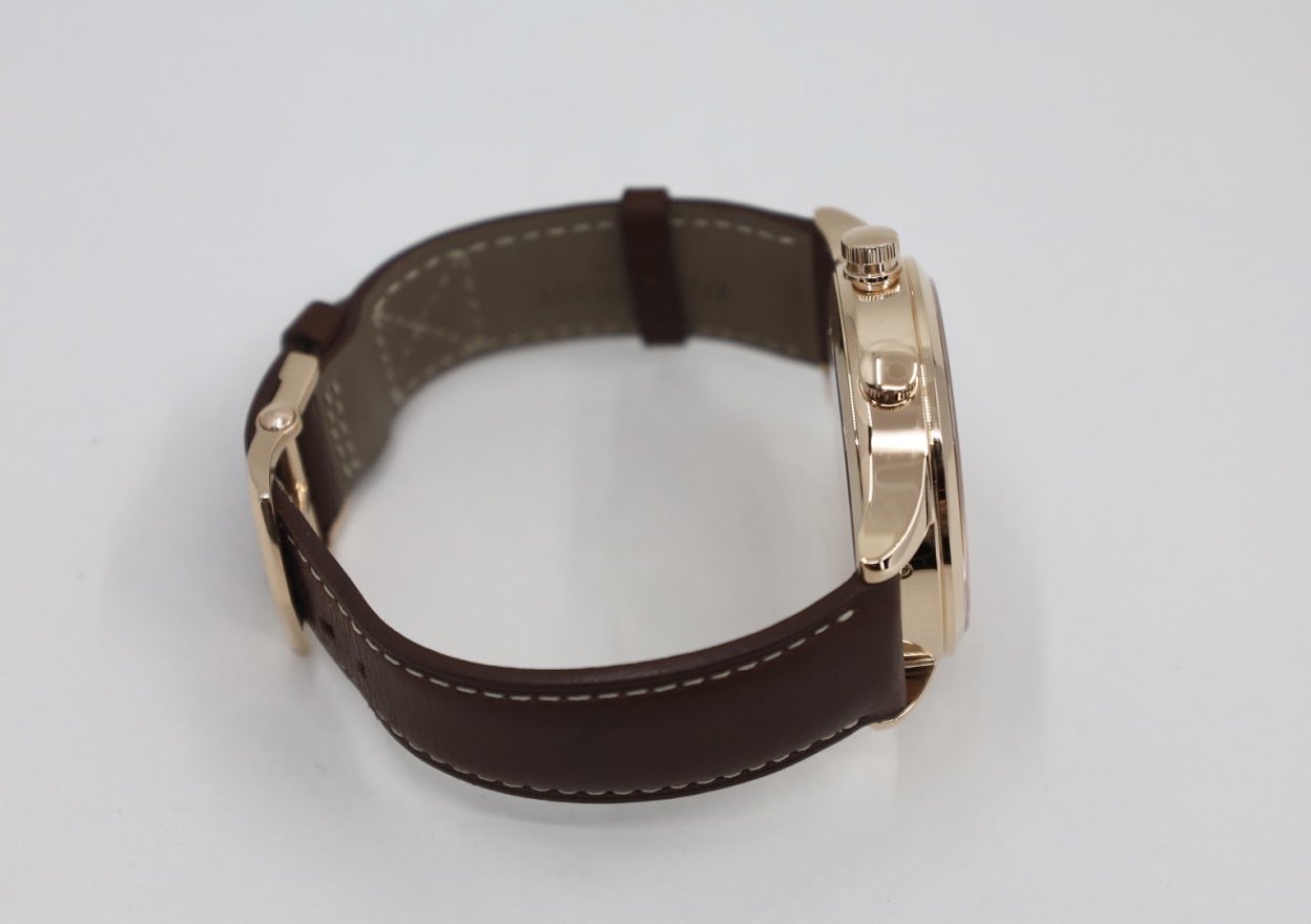 Patek Philippe 42mm Complications Calatrava Pilot Travel Time - 42mm - Rose Gold - Brown Sunburst Dial Brown Dial 5524R - Luxury Time NYC INC